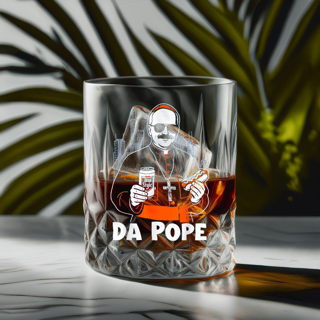 Da Pope From America Chicago Pope Leo XIV Provost 2025 Glass