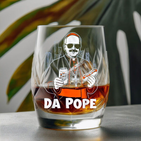 Da Pope From America Chicago Pope Leo XIV Provost 2025 Glass