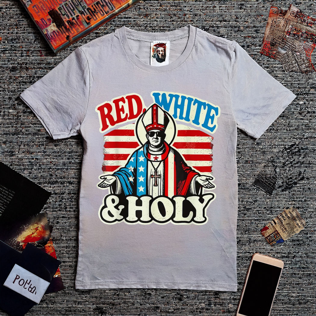 Da Pope Leo Red White And Holy T-Shirt