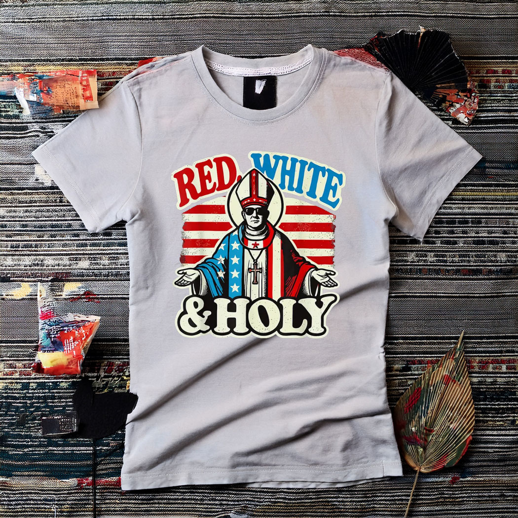 Da Pope Leo Red White And Holy T-Shirt