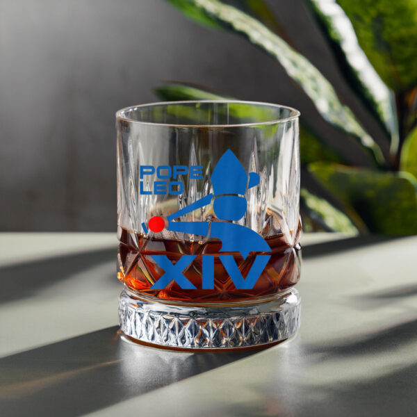 Da Pope Leo XIV Baseball Whiskey Glass