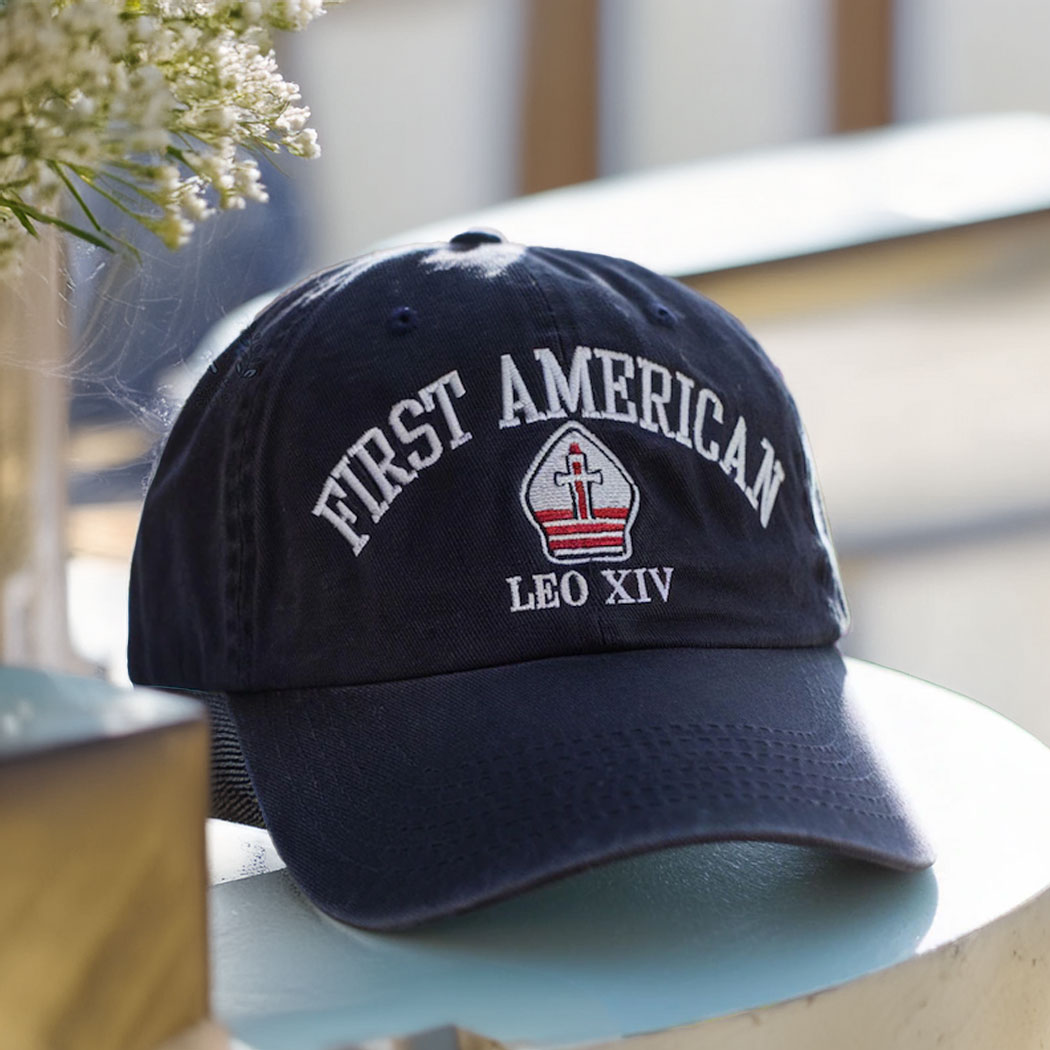 Embroidered Pope Leo XIV Washed Hat