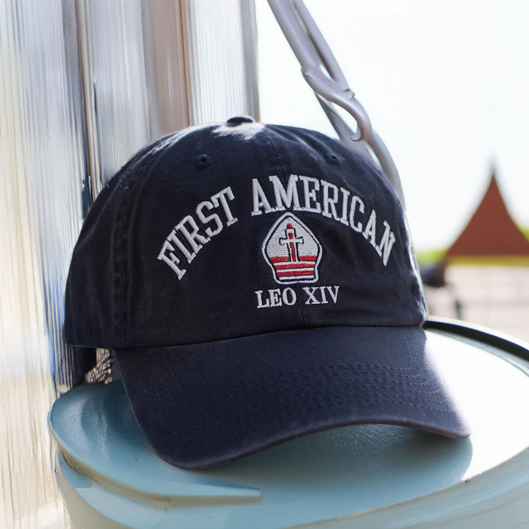 Embroidered Pope Leo XIV Washed Hat