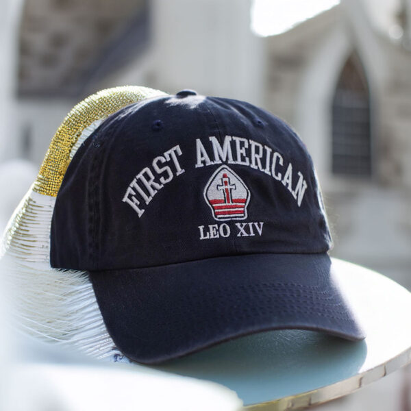 Embroidered Pope Leo XIV Washed Hat