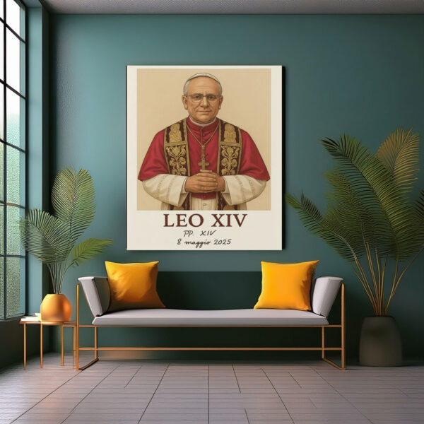 Framed Vertical Poster of Pope Leo XIV Poster