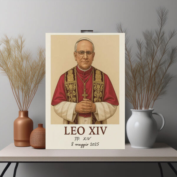 Framed Vertical Poster of Pope Leo XIV Poster
