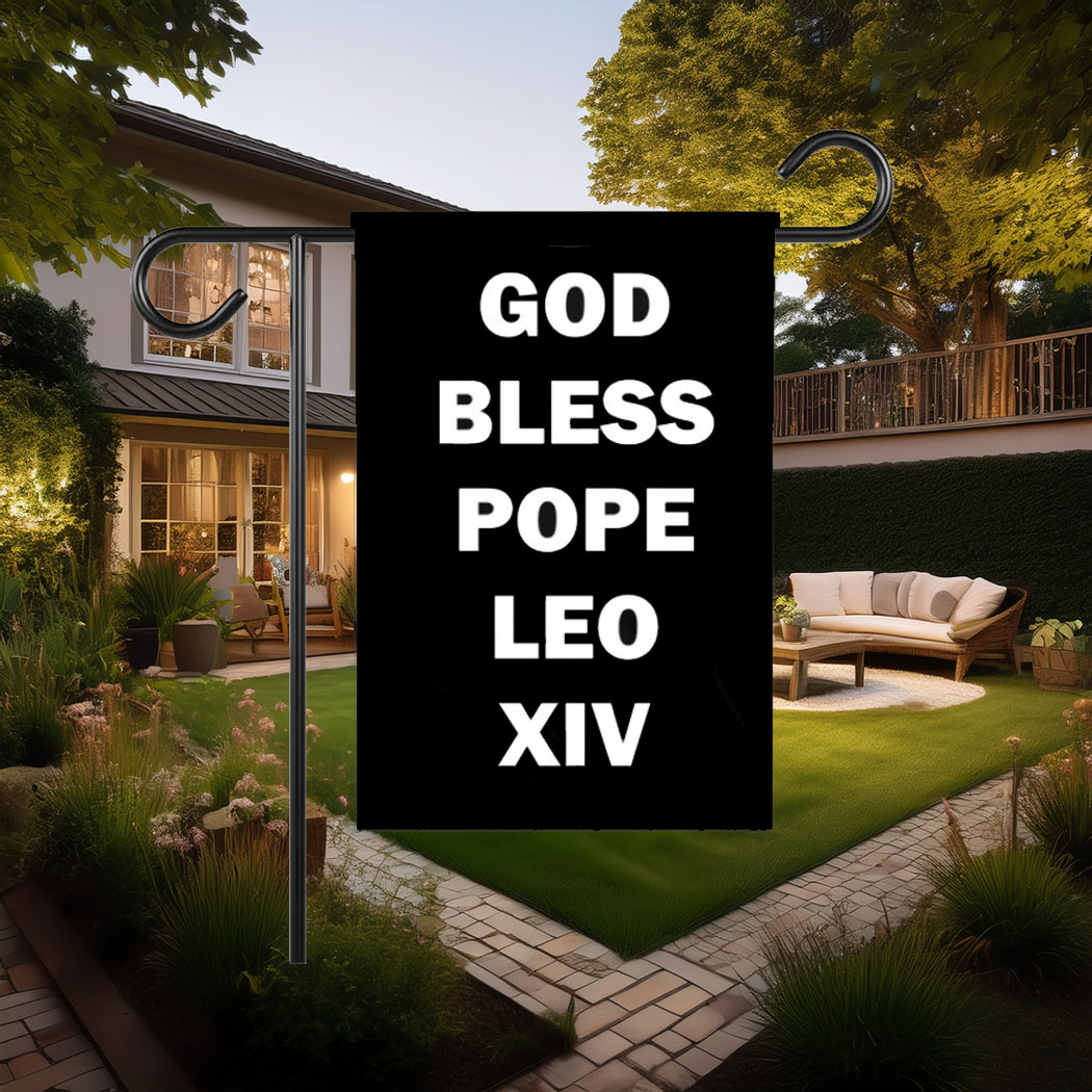 God Bless Pope Leo XIV Flag