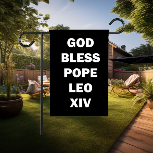 God Bless Pope Leo XIV Flag