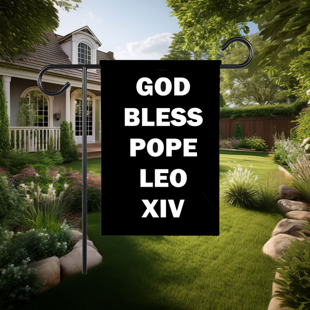 God Bless Pope Leo XIV Flag