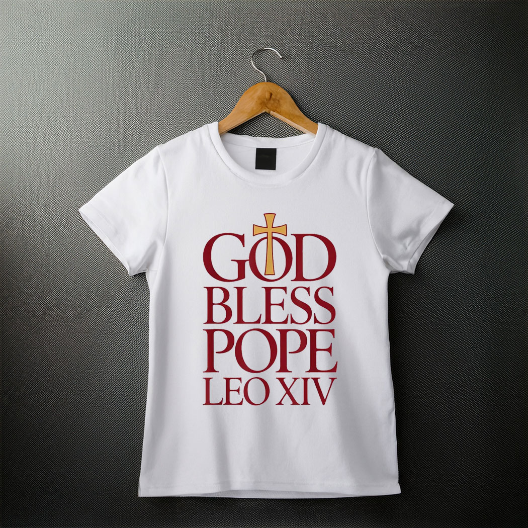 God Bless Pope Leo XIV T-Shirt, Robert Francis Prevost New Pope Shirt