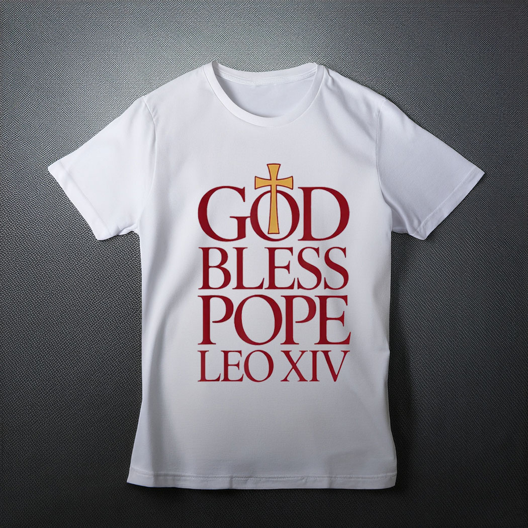 God Bless Pope Leo XIV T-Shirt, Robert Francis Prevost New Pope Shirt