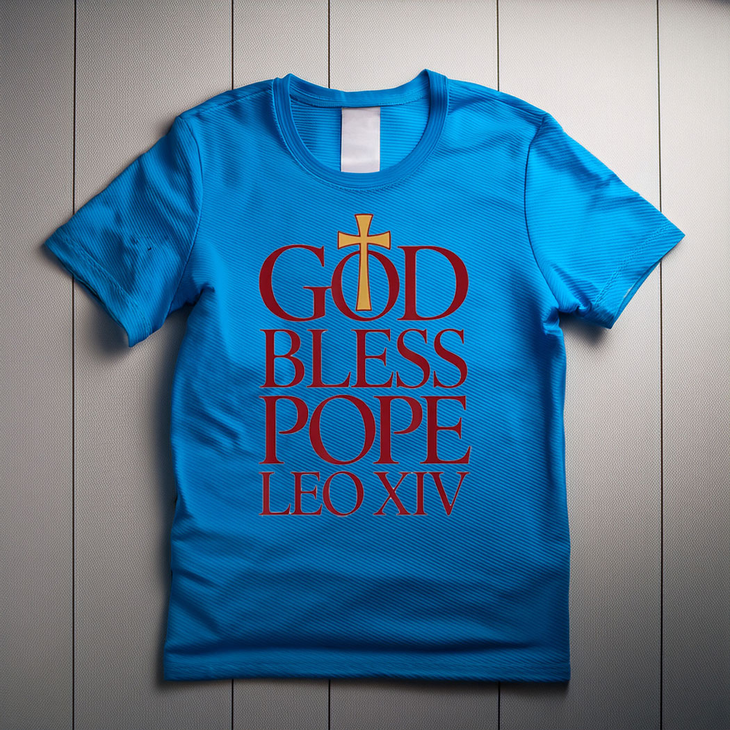 God Bless Pope Leo XIV T-Shirt, Robert Francis Prevost New Pope Shirt
