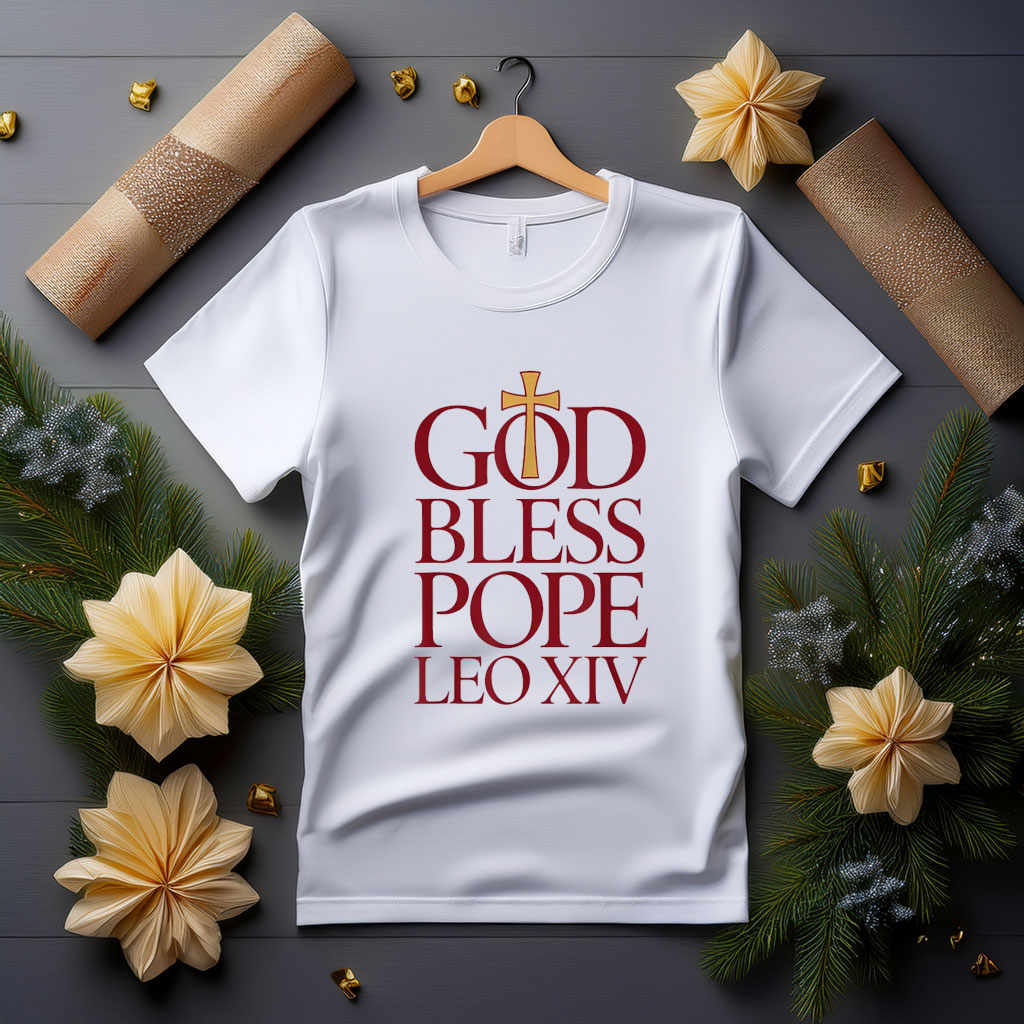 God Bless Pope Leo XIV T-Shirt, Robert Francis Prevost New Pope Shirt