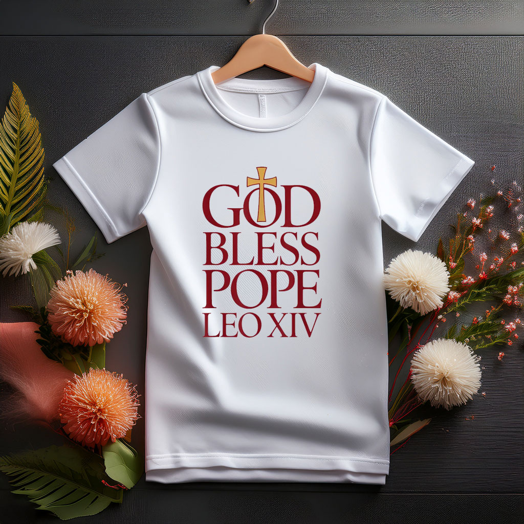 God Bless Pope Leo XIV T-Shirt, Robert Francis Prevost New Pope Shirt