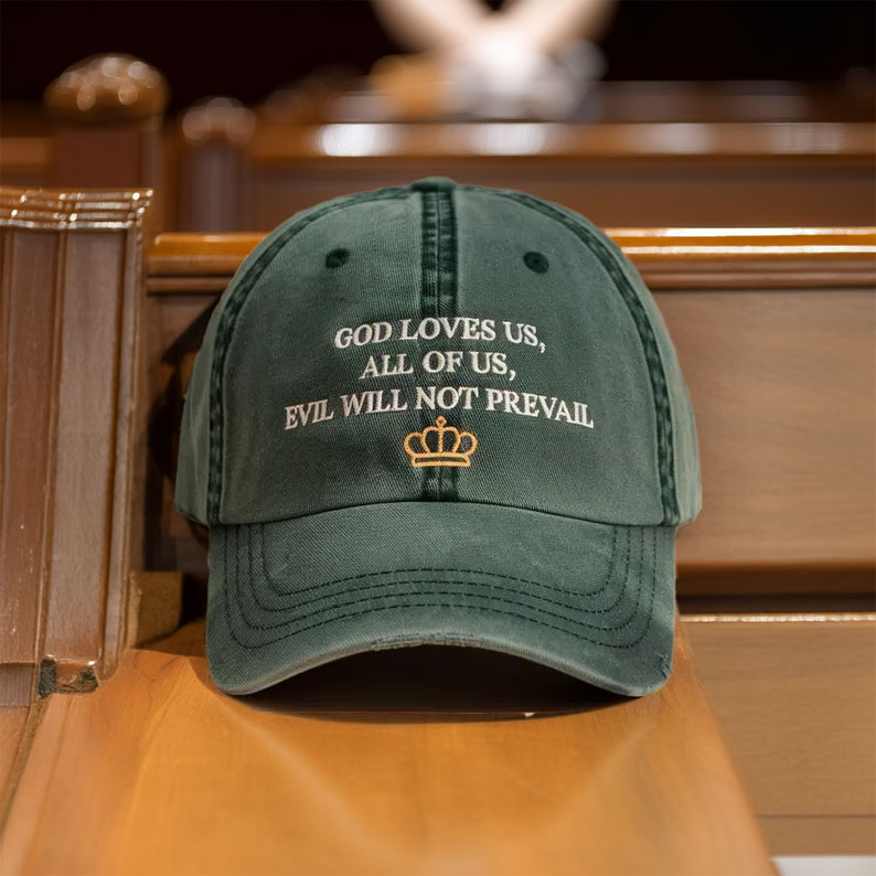 God Loves Us Washed Hat, Pope Leo XIV Hat