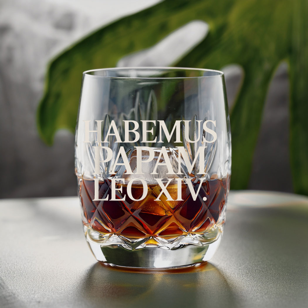 Habemus Papam Leo XIV. Pope Glass