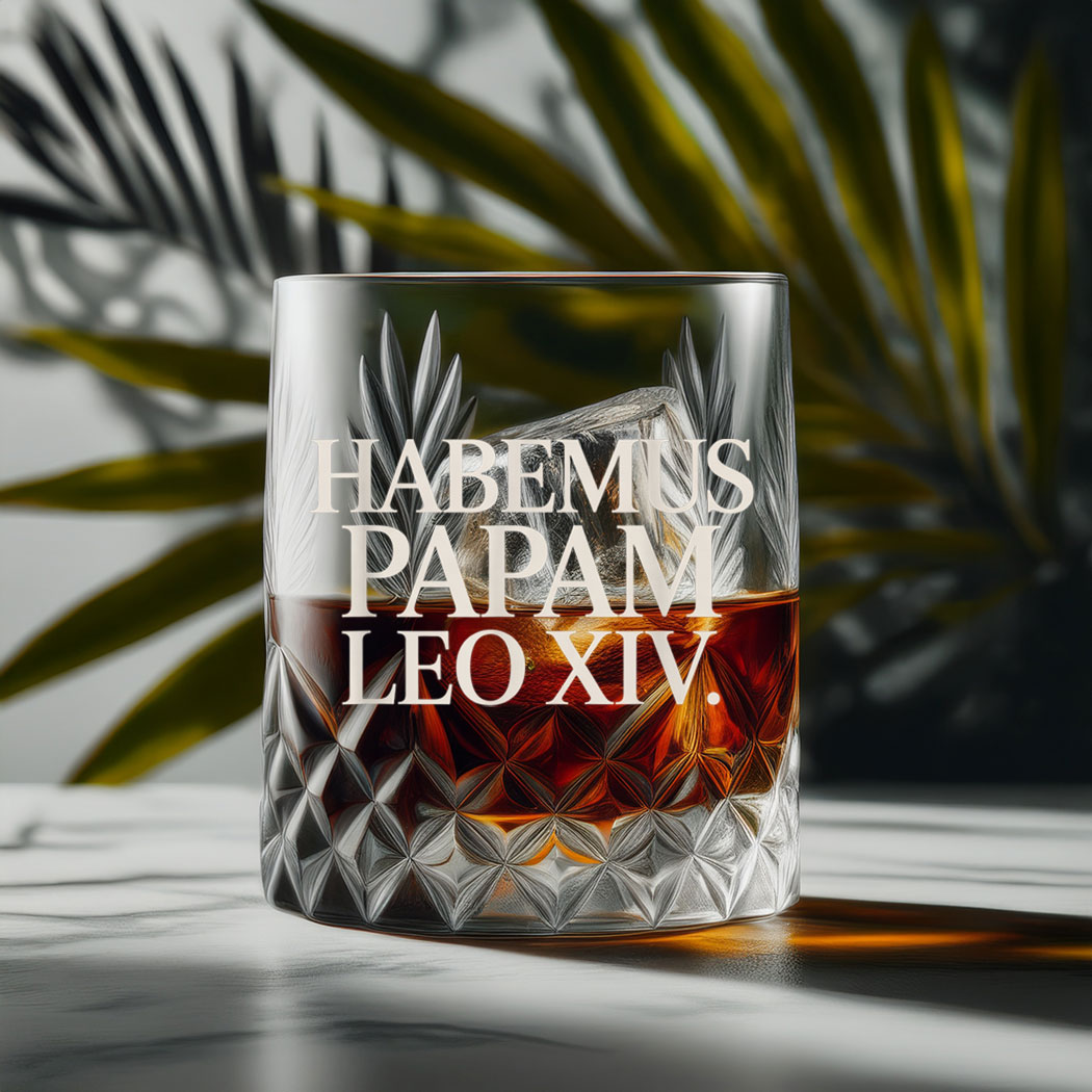 Habemus Papam Leo XIV. Pope Glass