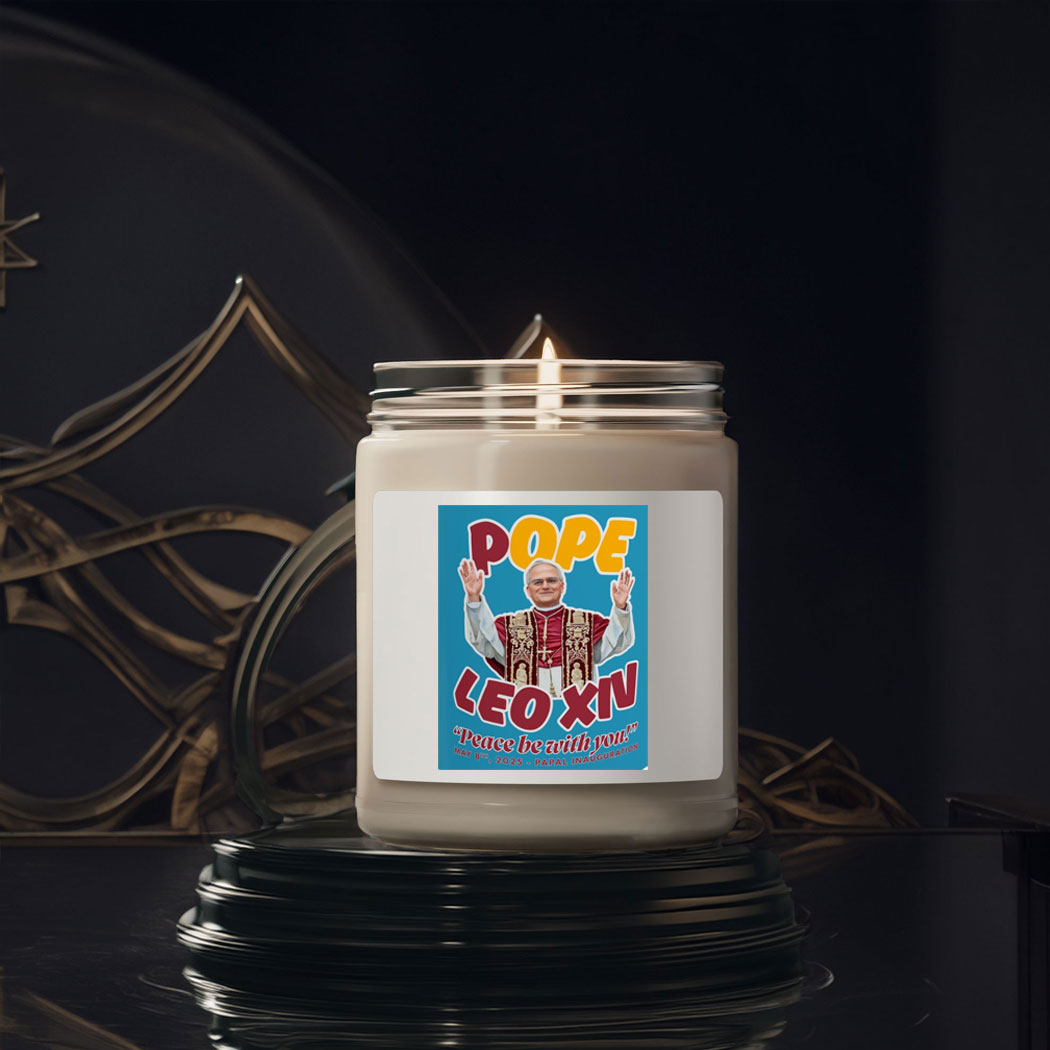 Inauguration Celebration Candle for Pope Leo XIV