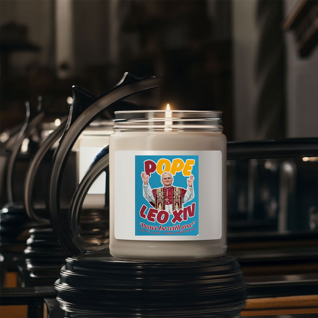 Inauguration Celebration Candle for Pope Leo XIV