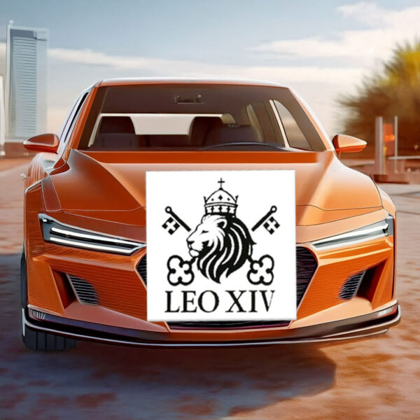 LEO XIV Papal Emblem Car Magnet