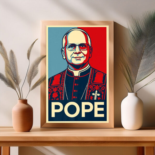 Leo XIV HOPE Style Pope Poster