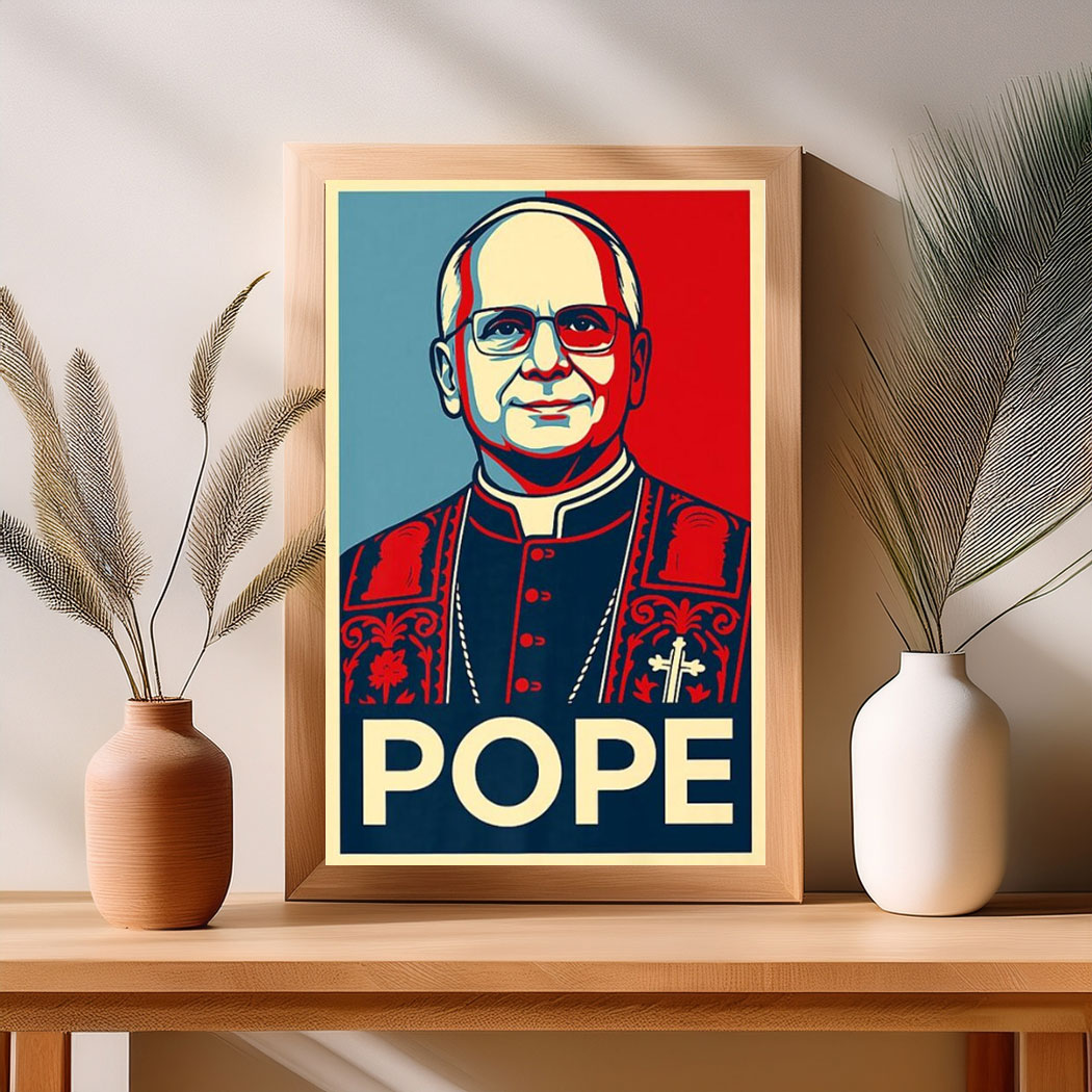 Leo XIV HOPE Style Pope Poster
