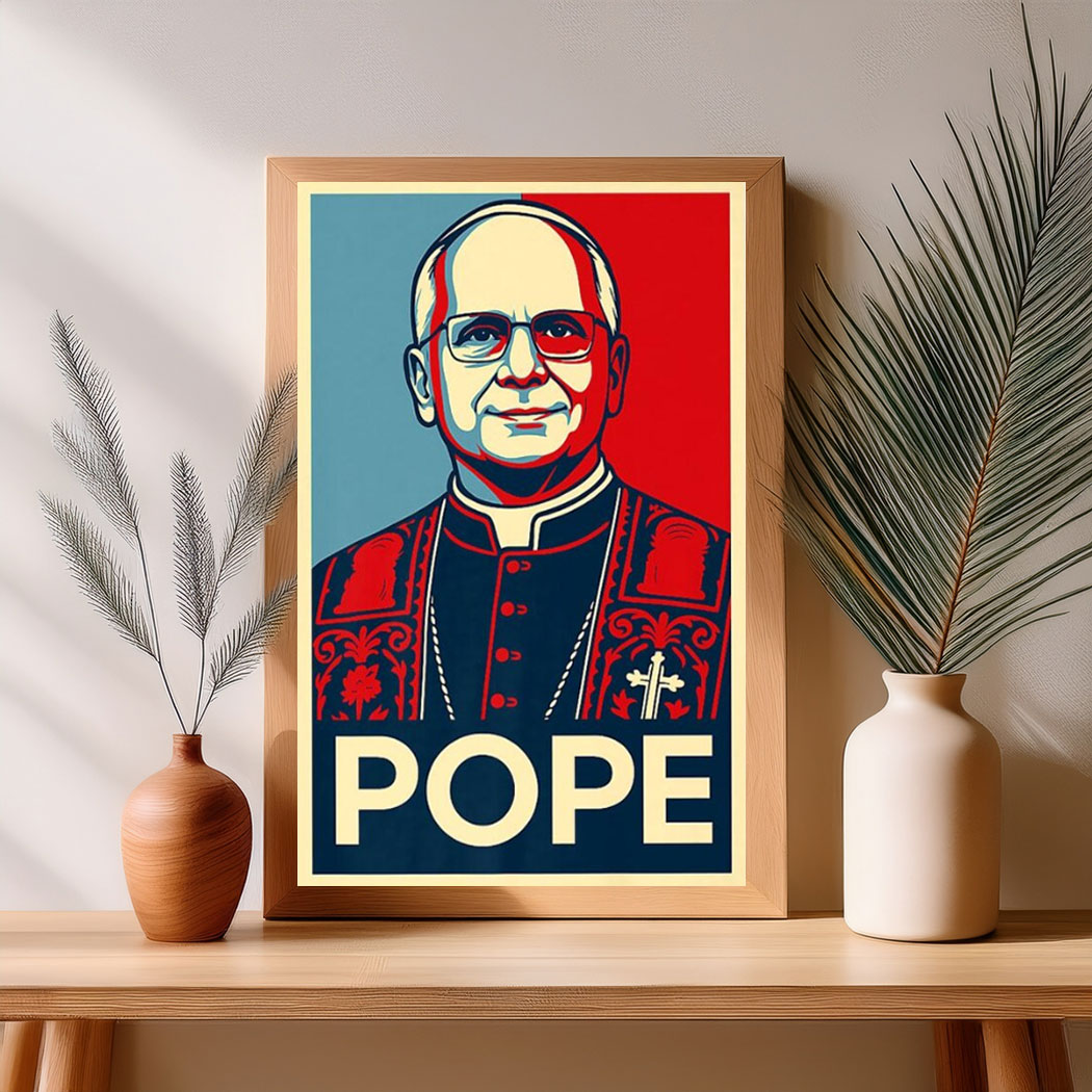 Leo XIV HOPE Style Pope Poster