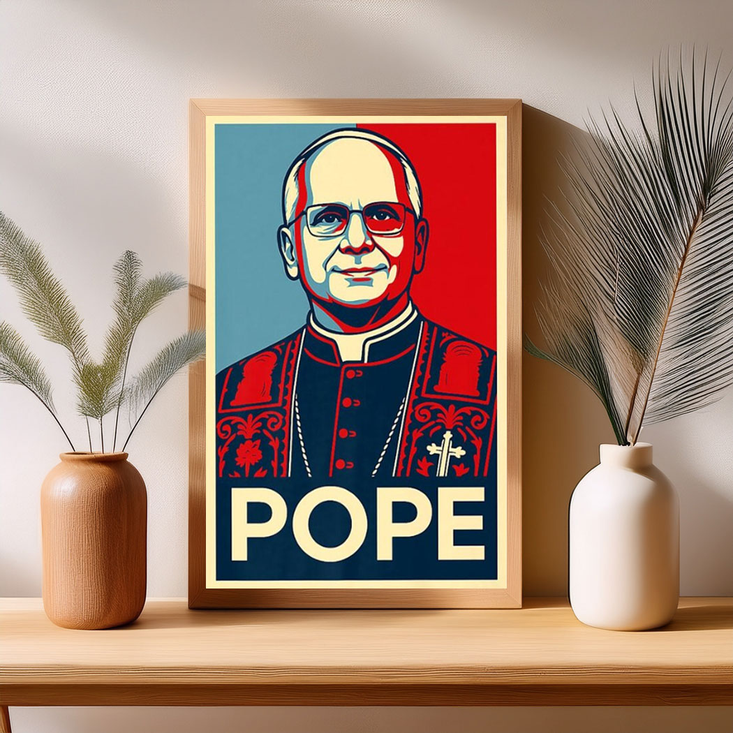 Leo XIV HOPE Style Pope Poster