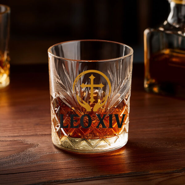 Papal Election 2025, Habemus Papam, New Pope Leo XIV Glass