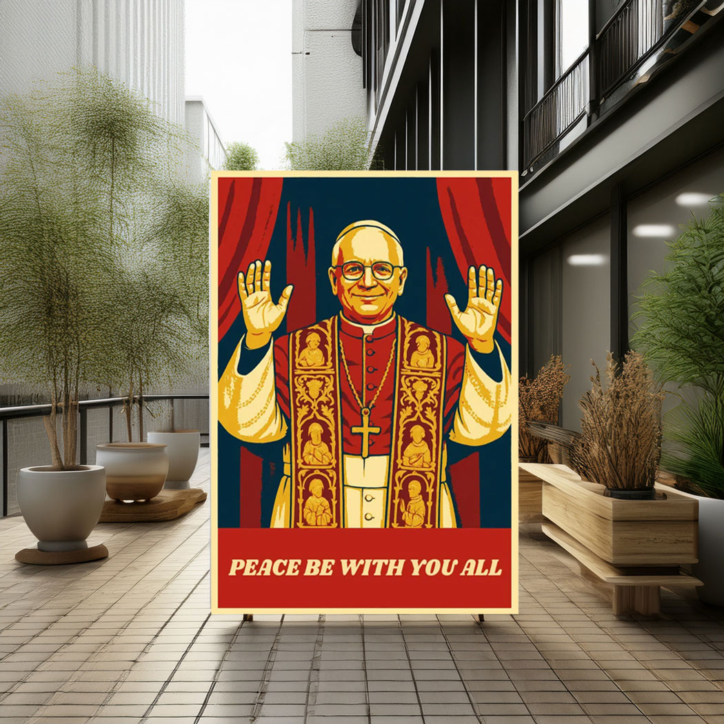 Peace Be With You Pope Leo XIV Poster