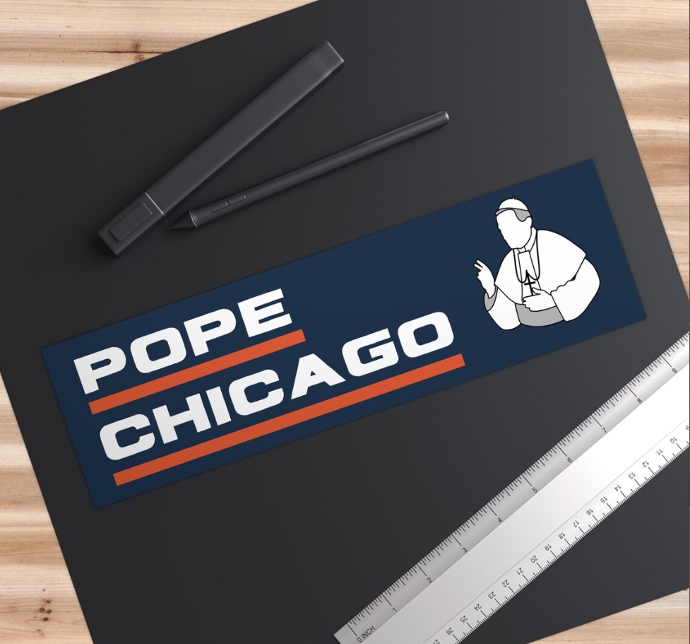 Pope Chicago Car Magnet Bumper Sticker