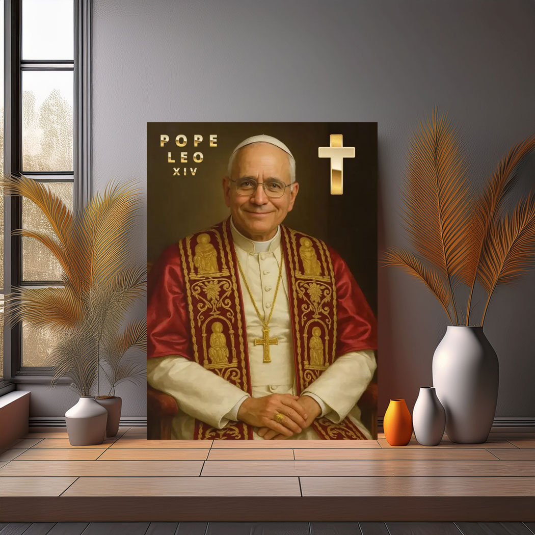 Pope Leo XIV (2025) wall art Historic Vatican Portrait Print Poster
