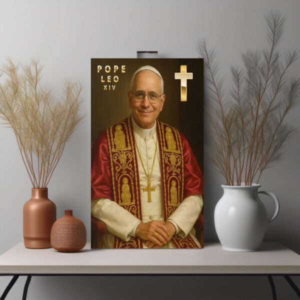Pope Leo XIV (2025) wall art Historic Vatican Portrait Print Poster
