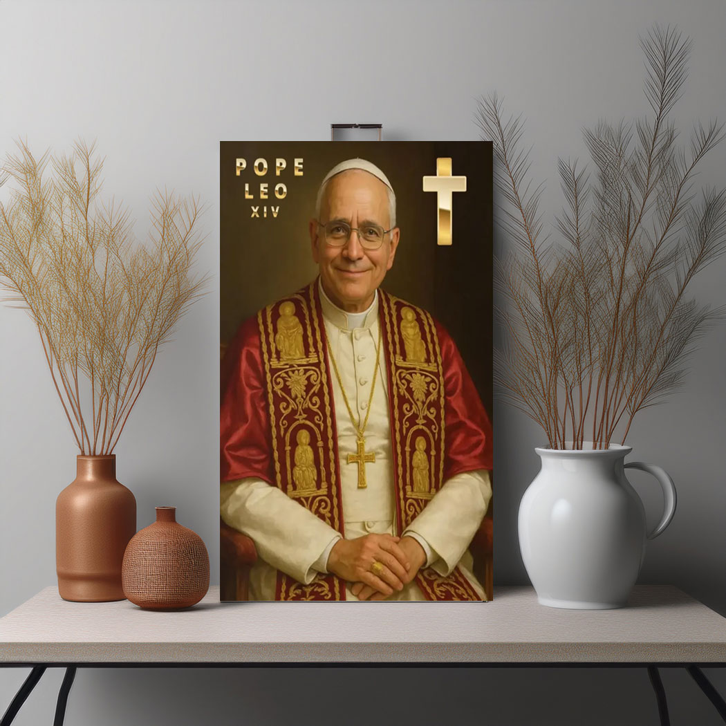 Pope Leo XIV (2025) wall art Historic Vatican Portrait Print Poster