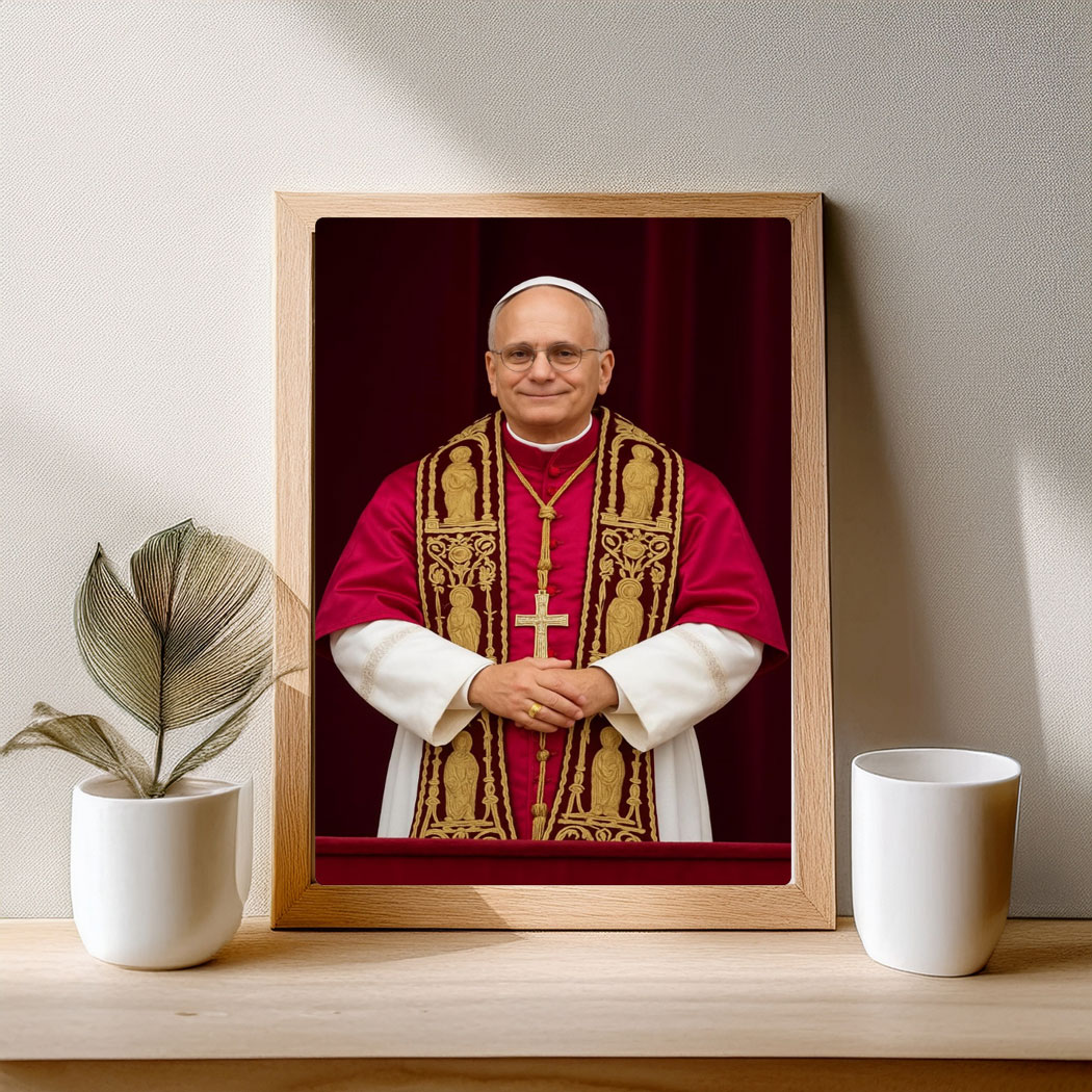 Pope Leo XIV A Digital Art Print Poster