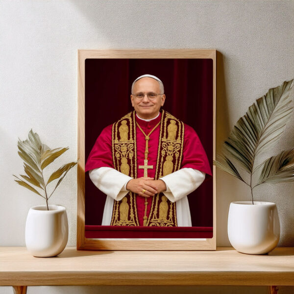 Pope Leo XIV A Digital Art Print Poster