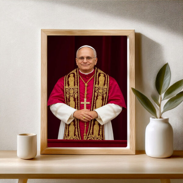 Pope Leo XIV A Digital Art Print Poster