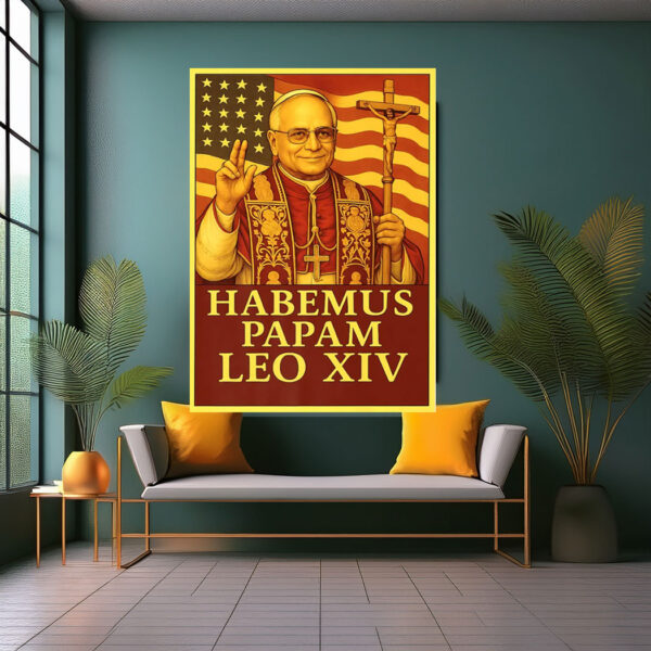 Pope Leo XIV American Papal Design Poster