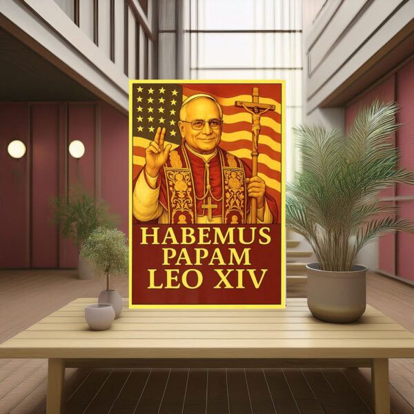 Pope Leo XIV American Papal Design Poster