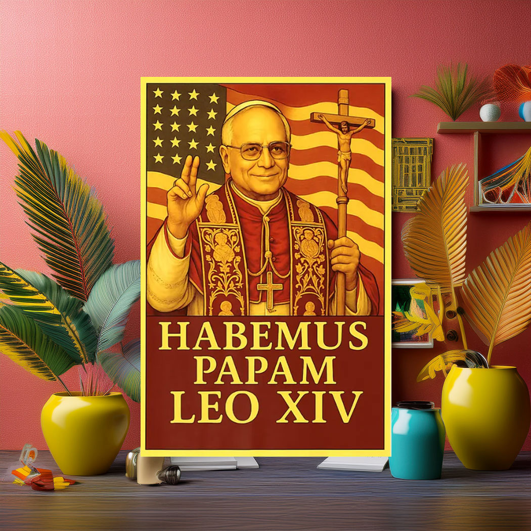 Pope Leo XIV American Papal Design Poster