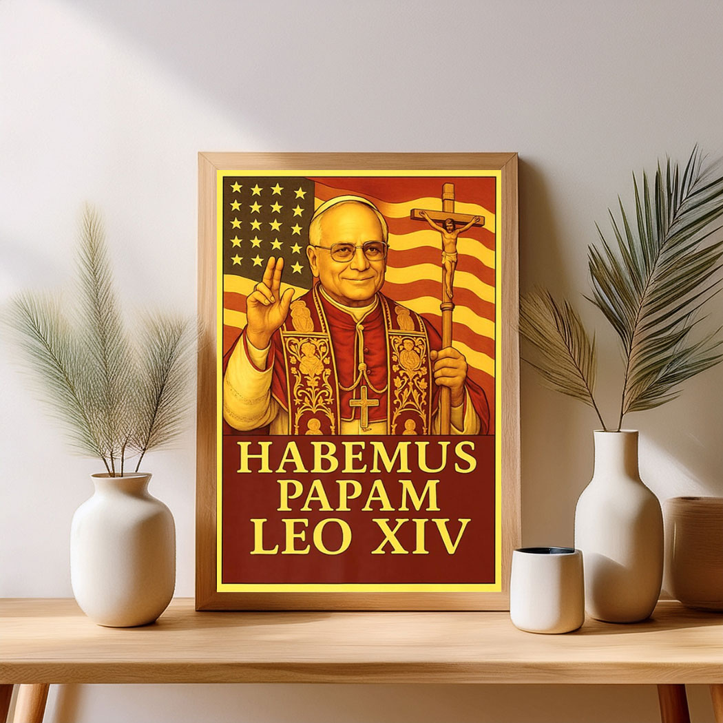 Pope Leo XIV American Poster