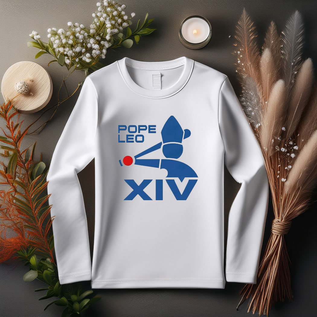 Pope Leo XIV Baseball Logo Long Sleeve Shirt