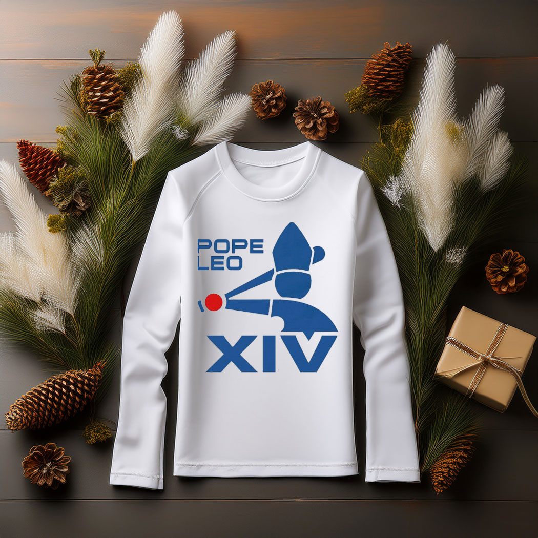 Pope Leo XIV Baseball Logo Long Sleeve Shirt