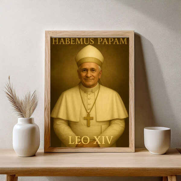 Pope Leo XIV Digital Art Print Poster