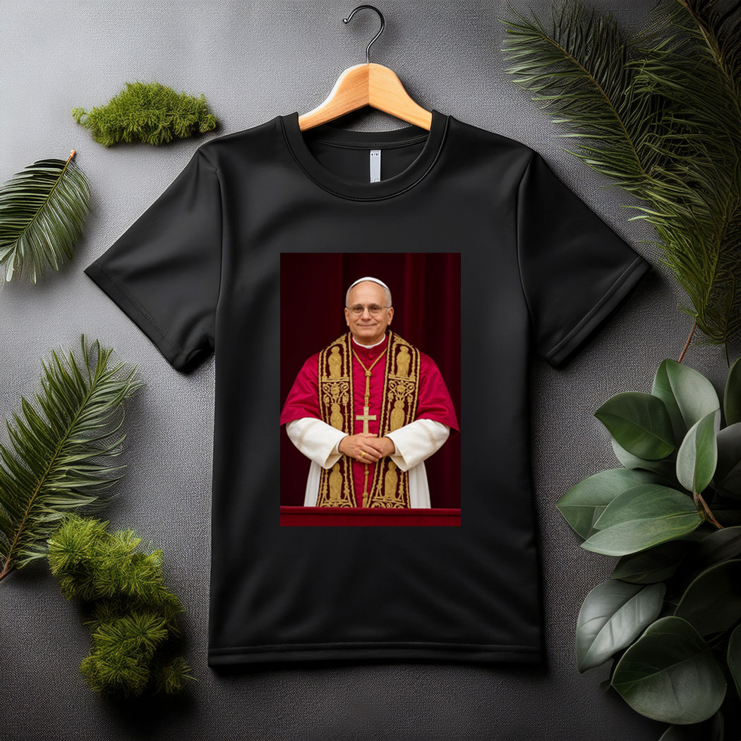 Pope Leo XIV Digital Art Print Shirt