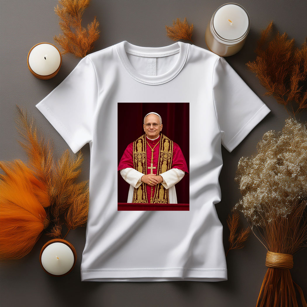 Pope Leo XIV Digital Art Print Shirt