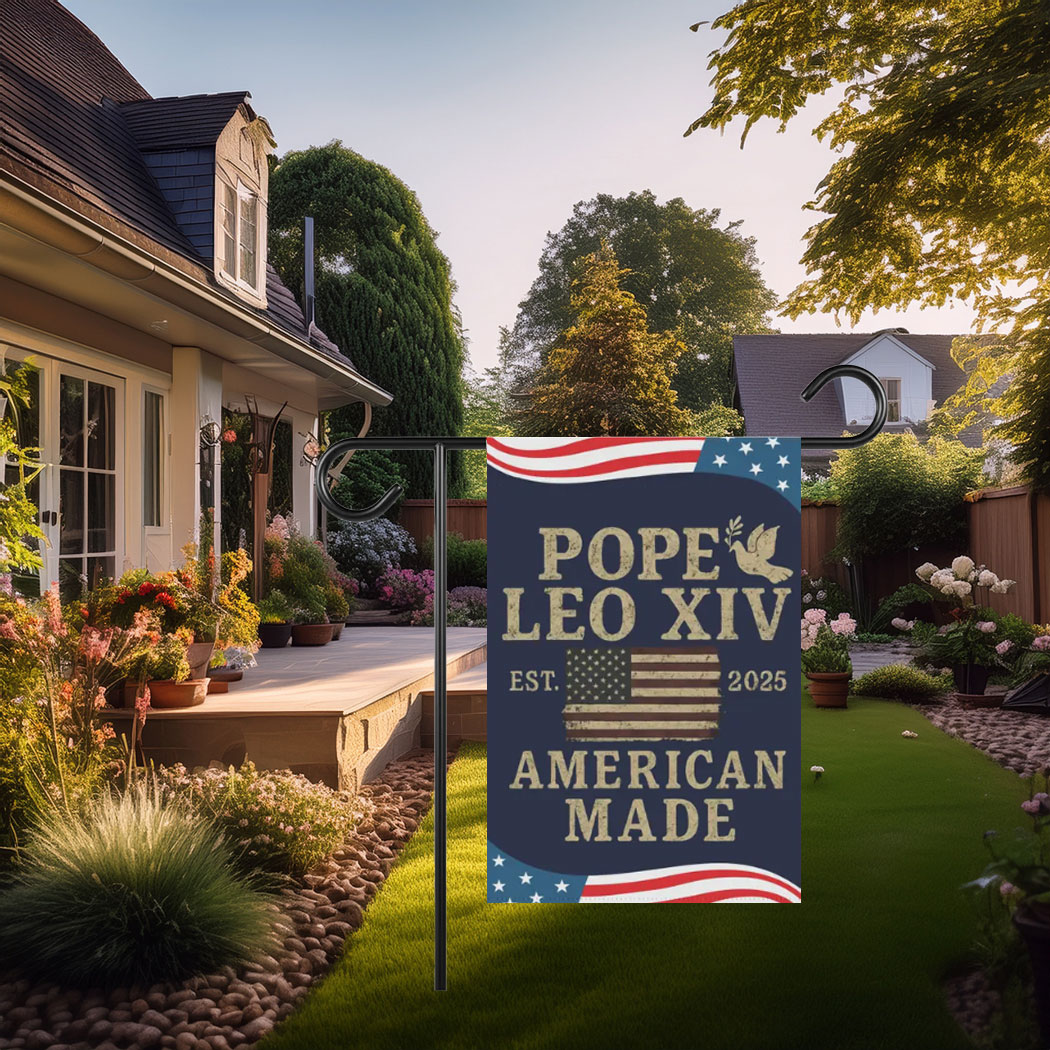 Pope Leo XIV First American Pope House Flag