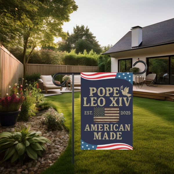 Pope Leo XIV First American Pope House Flag