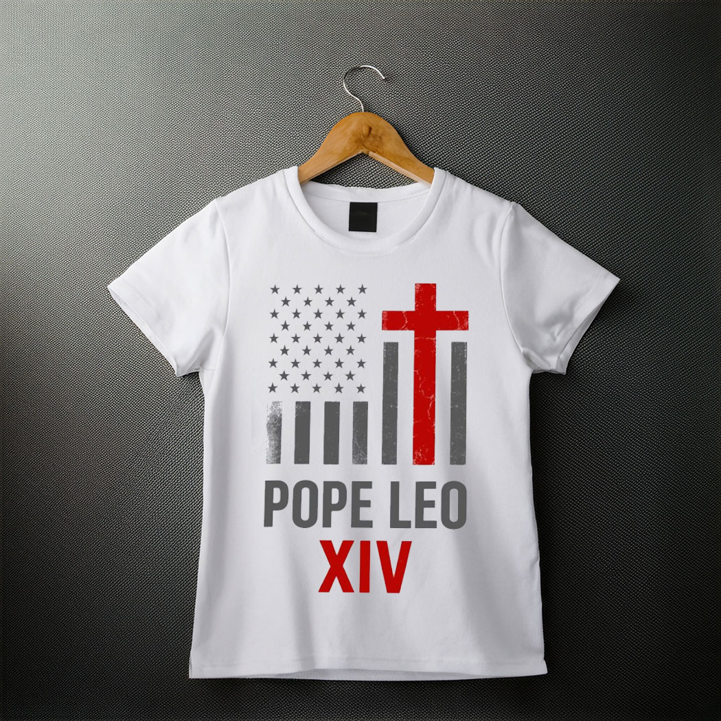 Pope Leo XIV First American Pope Tee Shirt