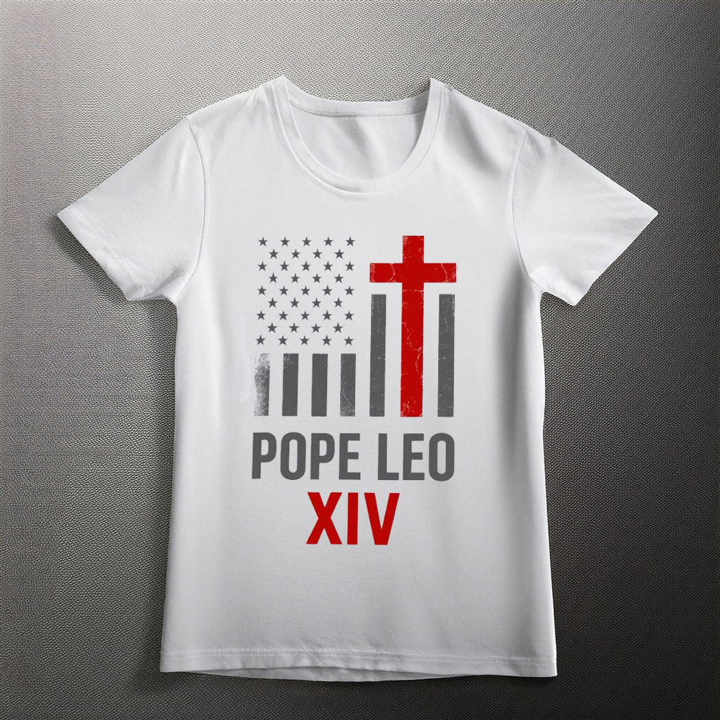 Pope Leo XIV First American Pope Tee Shirt